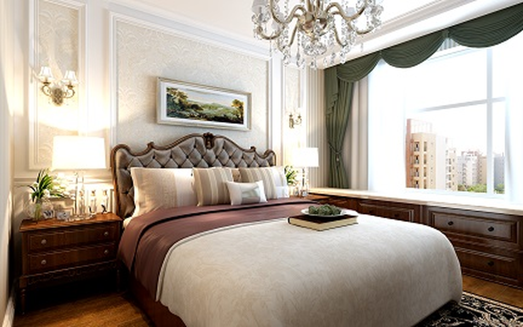 欧式风格主卧装修设计效果图